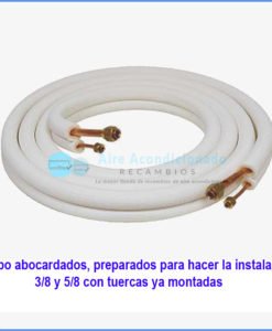 Tubos 3/8  Y  5/8  abocardados con tuercas de 5 metros en rollo