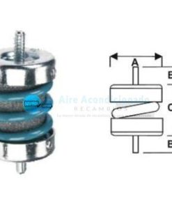AMORTIGUADORES DE MUELLES CARGA MAX 15 KILOS