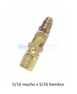 Conexión Rápida Imperial Recta 5/16 macho x 5/16 hembra