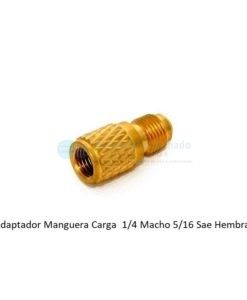 Adaptador Manguera Carga 1/4 Macho 5/16 Sae Hembra
