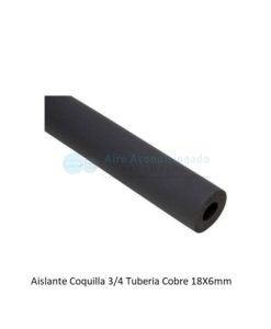 Funda Aislante Coquilla esponja 3/4 Tubería Cobre 18X6mm ( Tiras de 2mts  )