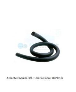Aislante Coquilla 3/4 Tubería Cobre 18X9mm Tira 2m Funda