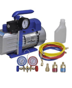Bomba de vacío vida XL  una etapa con manómetro colector bidireccional - transporte incluido