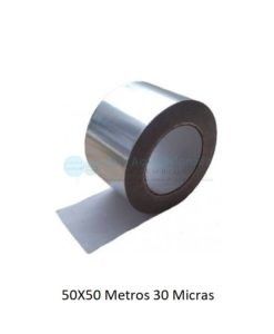 Cinta Aluminio 50X50 Metros 30 Micras