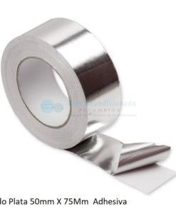 Cinta Aluminio Adhesiva Rollo Plata 50mm X 75Mm