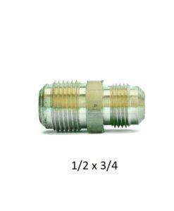 Reducción Roscada 1/2 x 3/4 Sae Macho Macho Tubo Cobre
