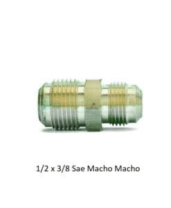 Reducción Roscada 1/2 x 3/8 Sae Macho Macho Tubo Cobre
