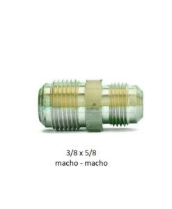 Reducción Roscada 3/8 x 5/8 Sae Macho Macho Tubo Cobre