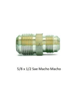 Reducción Roscada 5/8 x 1/2 Sae Macho Macho Tubo Cobre