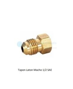 Tapón Latón Macho 1/2 SAE