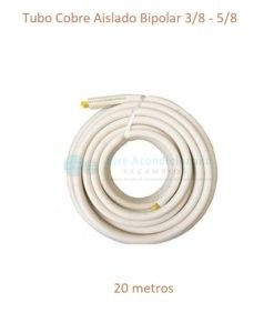 20 Metros Tubo Cobre Aislado Bipolar 3/8 - 5/8