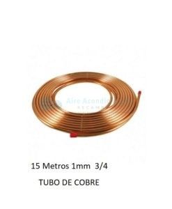 Tubo Cobre 15 Metros Sin Aislante 3/4 X 1mm - transporte incluido