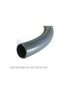 Tubo Drenaje Pvc  20x16 Gris