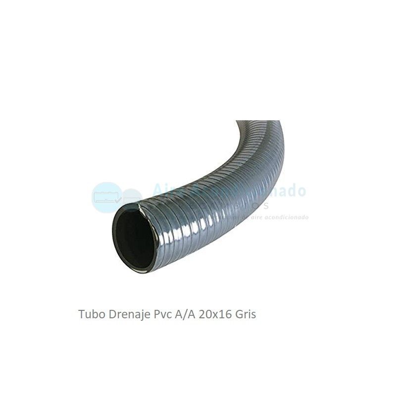 Tubo PVC gris rígido desagüe aire acondicionado 20 mm a metros