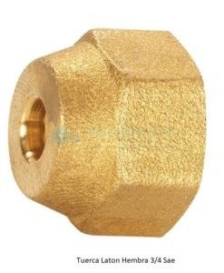 Tuerca Latón Hembra 3/4 Sae