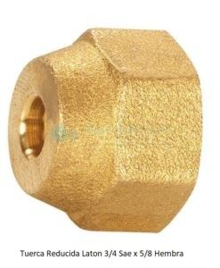 Tuerca Reducida Latón 3/4 Sae x 5/8 Hembra