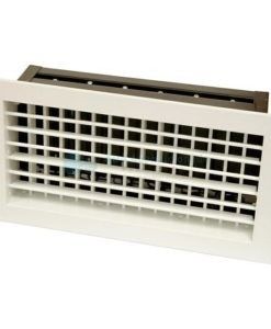 Reja impulsión de ventilación  Aluminio lacado Blanco con registro 350 x 100