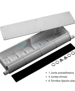 Caja larga " Pre-inst " con bandeja y desagües laterales "Climabox"