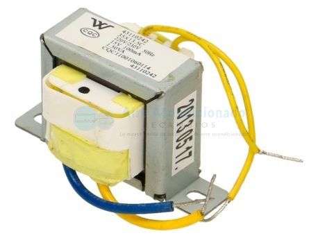 Transformador CQC, Modelo 43110242, 220-240 V, 50 Hz, 0 ,1 A