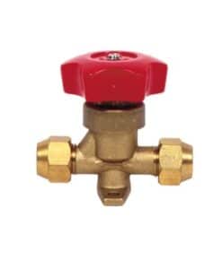 Válvula paso recto volante CT-D-04 1/4" SAE