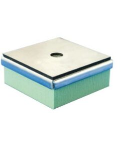 Soporte antivibratorio SYLOMER TSR-110 M10 con kit nivelación M10x90mm carga máxima 50kg