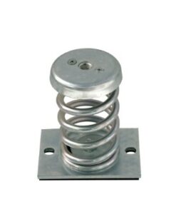 Antivibrador metálico muelle M-25-M sujeción pletina M8 carga máxima 25kg