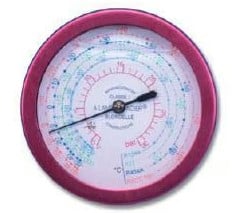 Manómetro posterior de alta BLONDELLE para gases R407C, R134a, y R404A Ø60mm