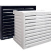 Carcasa base decorativa color blanco 130x115x65 cm