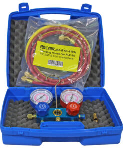 Maleta de analizador de 2 vías ESC-2000/3 para R32 y R410A con juego de 3 mangueras incluído