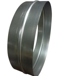 Manguito para conducto MERCATUB helicoidal galvanizado de 200mm macho-macho