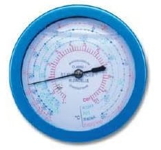 Manómetro posterior de baja BLONDELLE para gases R407C, R134a, y R404A Ø60mm