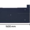 Placa inferior carcasa decorativa color antracita 150x125 cm
