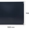 Placa trasera carcasa decorativa color blanco 130x65 cm