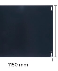 Placa trasera carcasa decorativa color blanco 115x57,5 cm