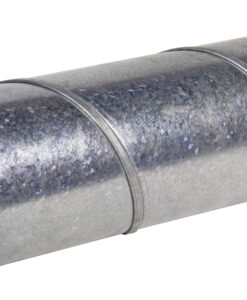 Metro de Tubo helicoidal galvanizado MERCATUB para Conducto de 300mm, con conexión hembra-hembra.