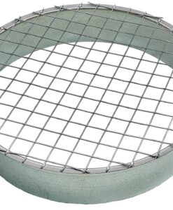 Tapa con malla para conducto helicoidal galvanizado MERCATUB de Ø150mm macho.